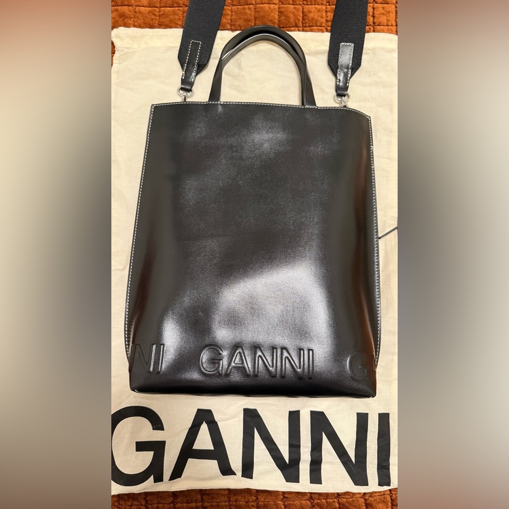 Ganni Banner Tote - Picture 4 of 8